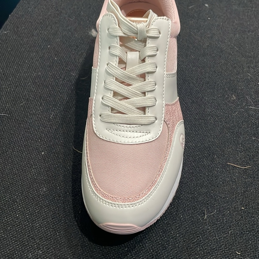 Michael Kors Pink and White Retro Sneakers - Picture 5 of 9